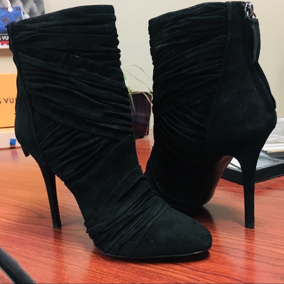 BALMAIN x GIUSEPPE ZANOTTI SUEDE BOOTIES - Picture 3 of 8